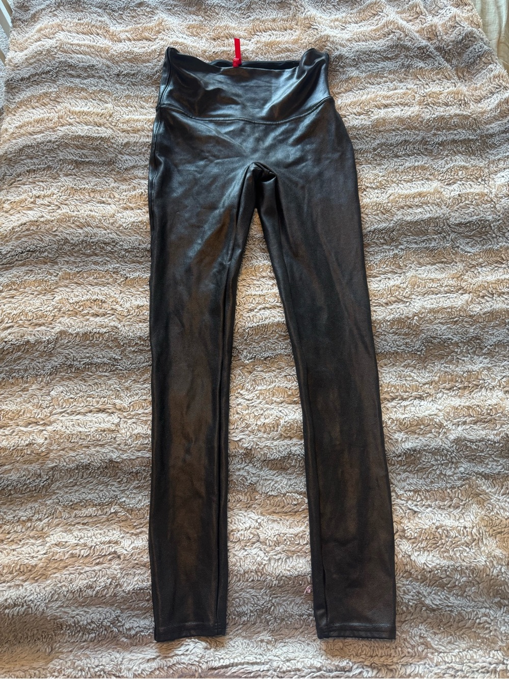 Spanx Black Faux Leather Leggings